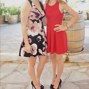 Red Lulus dress size xs only worn once